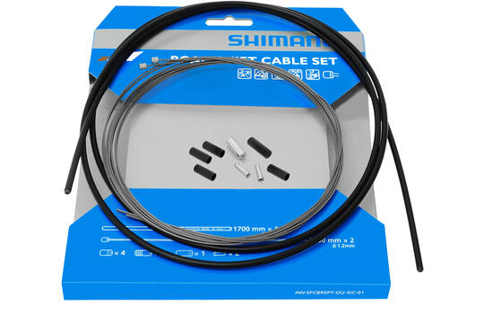 Shimano - Derailleur Cable Set Race Stainless Steel Black 