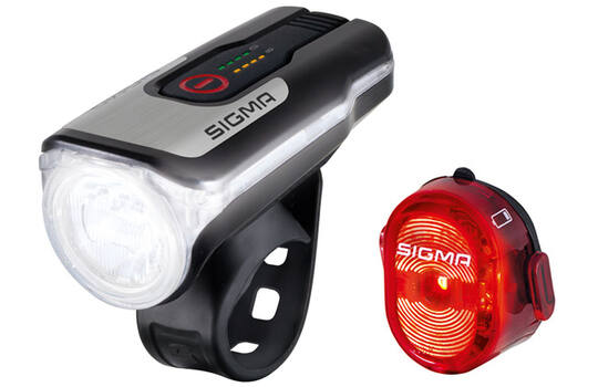 Sigma - Aura 80 + Nugget II Verlichting Set USB oplaadbaar StVZO