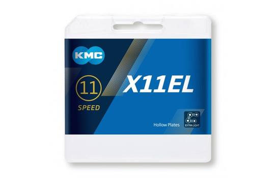 KMC - Bicycle Chain X11EL Black Tech118 Links 