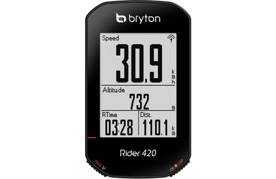 Bryton - Rider 420 H GPS Fietscomputer Inclusief Hartslagband ANT+ - Bluetooth