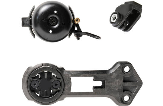 Close the Gap - HideMyBell Raceday PM Carbon Bike Computer Handlebar Mount with Bicycle Bell 3