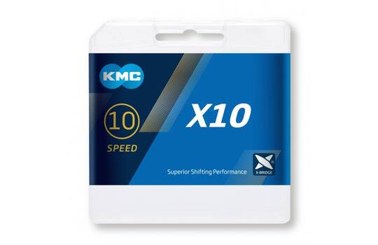 KMC - X10 Ketting Grijs 114L 