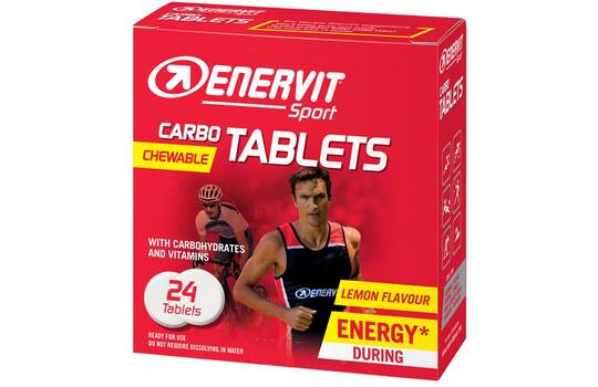 Enervit - Carbo Tabletten Kauwbaar Citroen 24 X 4GR 