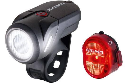Sigma - Aura 35 + Nugget II Verlichting Set USB oplaadbaar StVZO