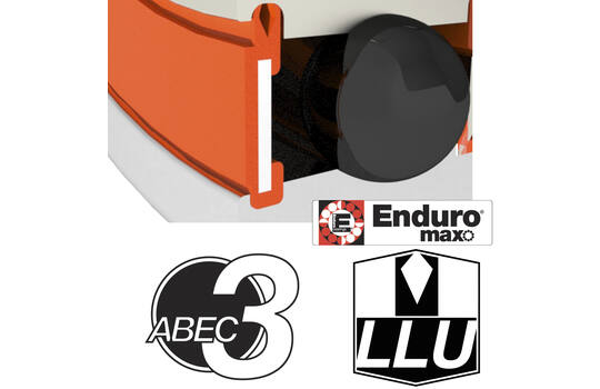 Enduro - lager 3903 LLU 17x30x10 abec 3 dubbele rij 2